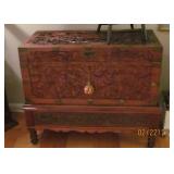 Chinese trunk on stand