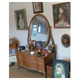 art prints  dresser with large mirror