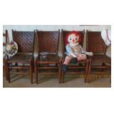 set of chairs  vintage life size raggedy ann