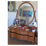 birds eye maple dresser with mirror