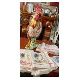 Rooster, rooster table cloth set