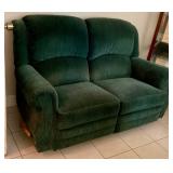 Lazy boy love seat, both sides recline