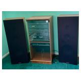 Magnavox stereo system, turn table, radio, cassette player, cd player