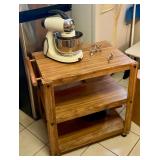 Kitchen island and sunbeam stand mixer