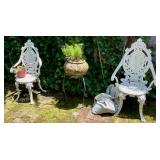 Pair of garden chairs