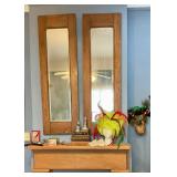 Armoire door mirrors