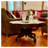 Marble topped coffee table