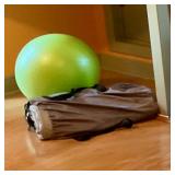 Blow up bed, excercise ball