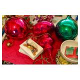 Large mercury glass ornaments