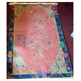 Back room small carpet Chinese hand tied art deco period