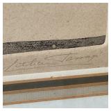 Signature on lithograph 