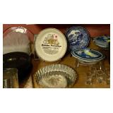 Blue and white dishes