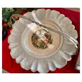 Aluminum ware basket with plate