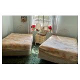 Matching double beds