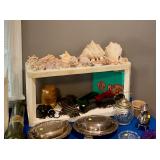 Train set, sea shells