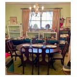 Dining table and chairs