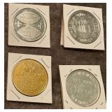 Vintage Saints football doubloons