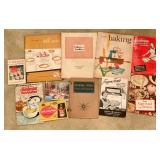 Lots of advertising cook books
