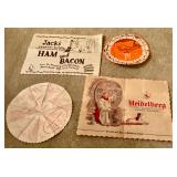 Paper mats from restraunts