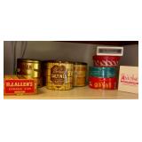 More vintage tins