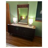Mid-century  Broyhill chest& mirror