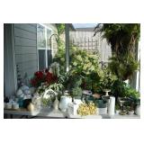 floral decor vases/greenery
