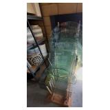 glass table tops in multiple sizes to mix and match on bases