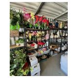 hundreds of faux plants, vase, pots, planters