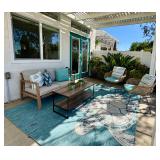 Patio sets, outdoor rugs, outdoor pillows
