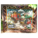 Painted "stain glass" Window