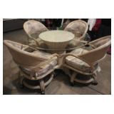 Glass Table with Chairs