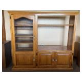 Solid Oak Entertainment Center