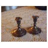 Sterling candleholders