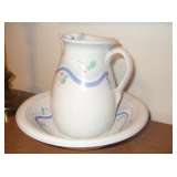 Nicola Fasano Grottaglie pitcher & bowl 
