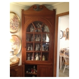Tall Solid Wood Corner Cabinet