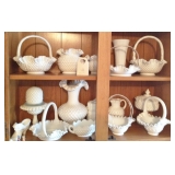 Milk Glass / Fenton Hobnail