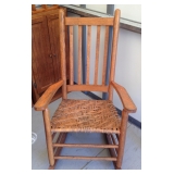 Woven Wicker Rocker