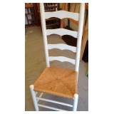 Rush Seat White Ladder Back