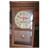 Large Cinzano Wall Clock - 1981 the Wine Spectrum