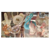 Handpainted and signed Fenton Figures