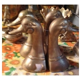 Brass Book Ends - 2 Pair