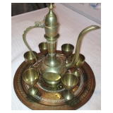 Middle Eastern Brass Coffee Service