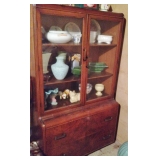 Vintage Solid Wood China Cabinet
