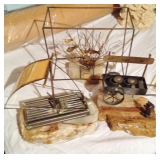 Wire Sculptures on Marble