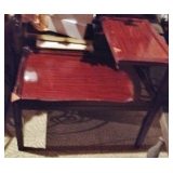 Pair of 2-tier Solid Wood End Tables