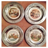 Great American Revolution Pewter Plates