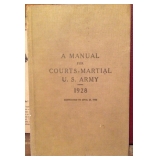 Manual for Courts-Martial U.S. Army 1928 and corrected to April 20 1943