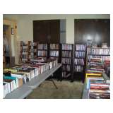 Hundreds of hardback books, CD