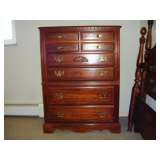 5 Drawer Broyhill Cherry Finish Chest