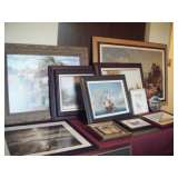 Variety of prints and oils